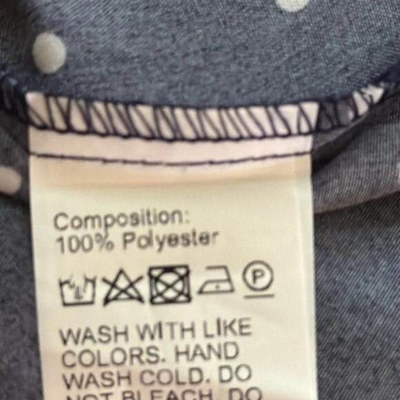 Polka Dot Shein Curve 4XL Dress Short Sleeve Polyester - Picture 4 of 8